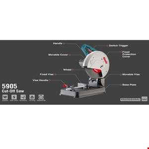 پروفیل بر 355 میلی متر 2400 وات رونیکس مدل 5905